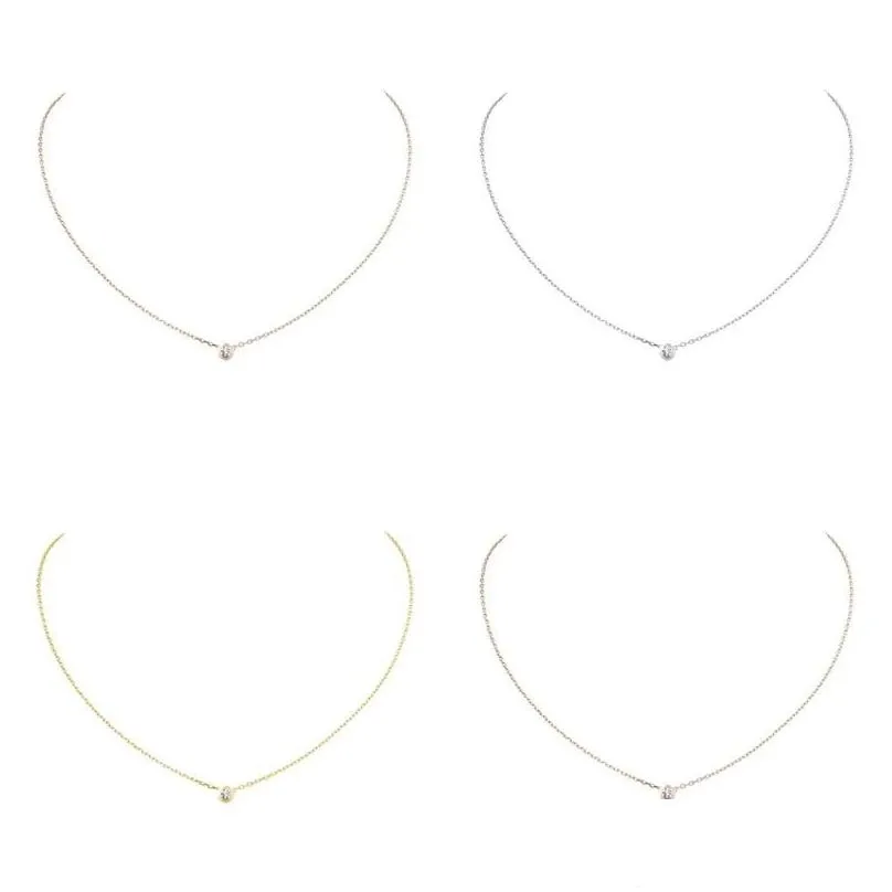 Pendant Necklaces Pendant Necklaces Designer Jewelry Diamants Legers Diamond Damour Love Necklace For Women Girls Collier Bijoux Fem D Dhbl9