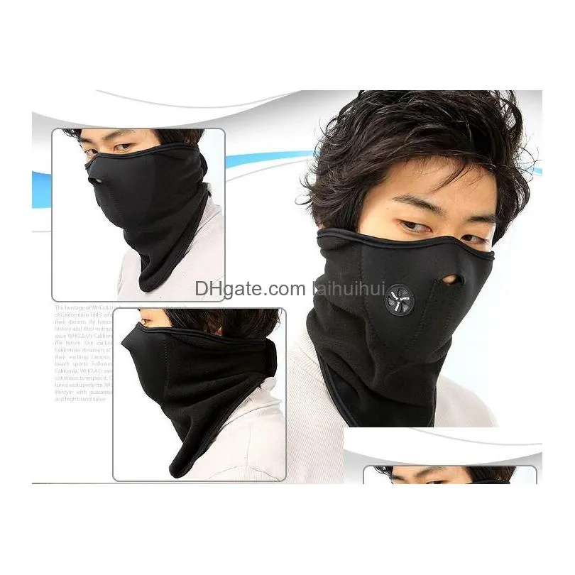  outdoor sports fleece face mask winter ski snowboard hood windproof neck warm motorcycle cycling cap hat bicyle thermal scarf