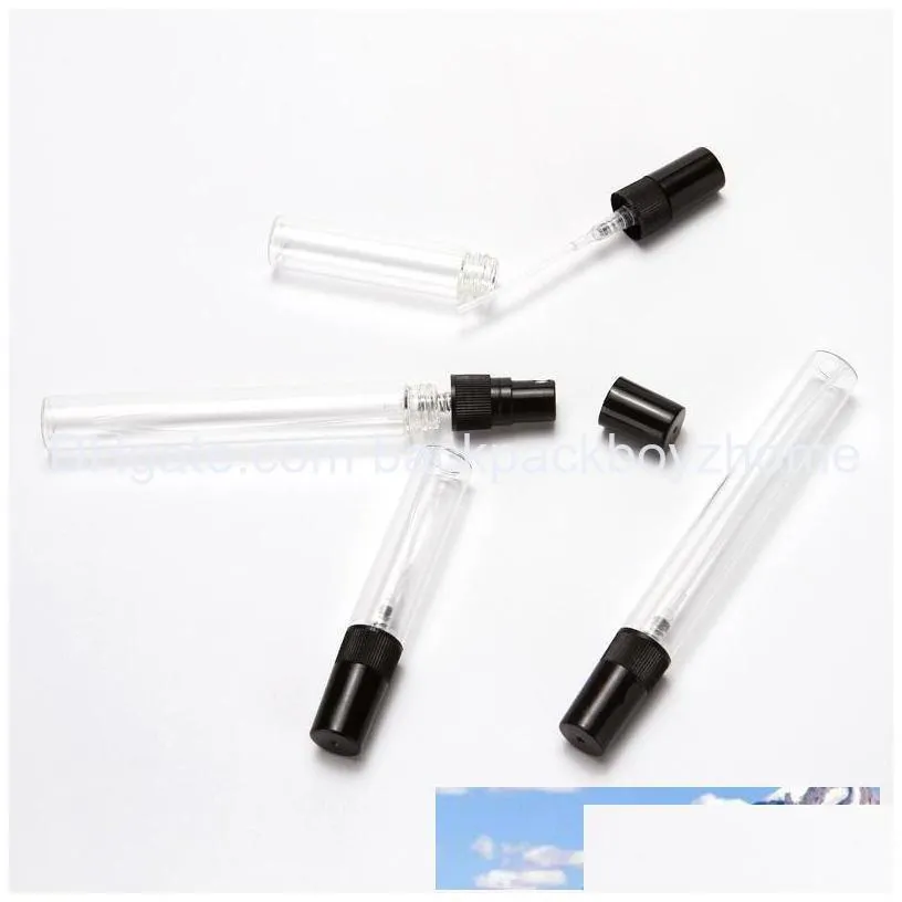 2ml 3ml 5ml 10ml spray bottle perfume empty glass vials reusable aromatherapy fine mist atomizer cosmetic kit accessories sample