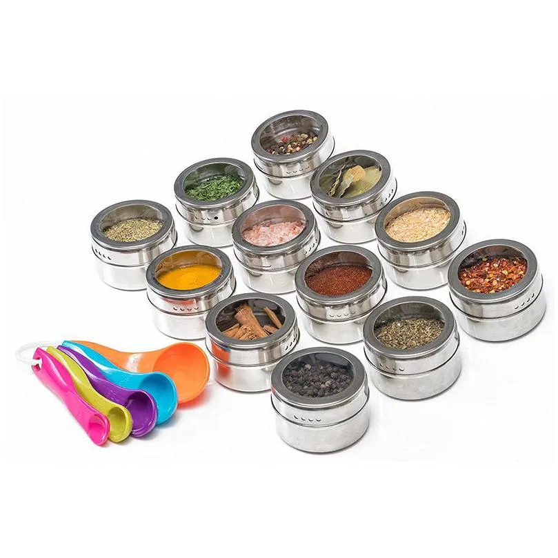 pepper salt storage seasoning bottle kitchen essential outdoors barbecue portable stainless steel tank 2 6jp j2