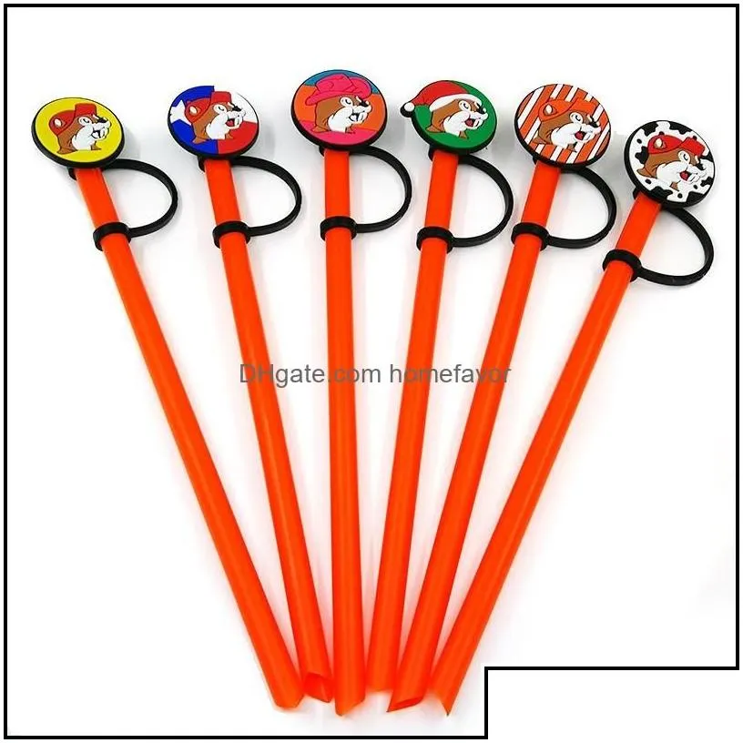 drinking straws custom texas style pattern soft sile st toppers accessories er charms reusable splash proof dust plug decor homefavor