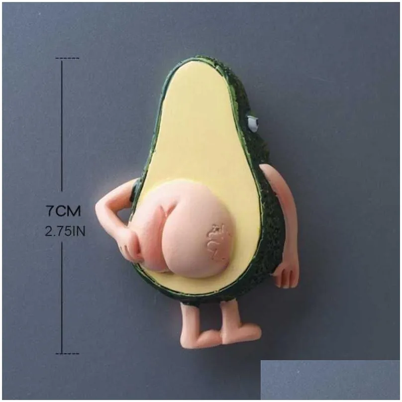 Baking & Pastry Tools New Cute Fruit Fridge Magnets Banana And Avocado Funny For Chalkboards Home Decoration Drop Delivery Home Garden Dh7Zt