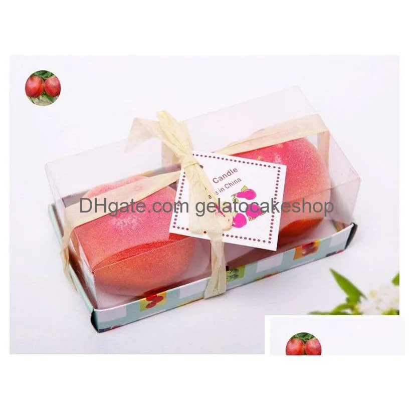 fruit candles  strawberry lemon watermelon orange shaped candle romantic atmosphere candles christmas eve year decor