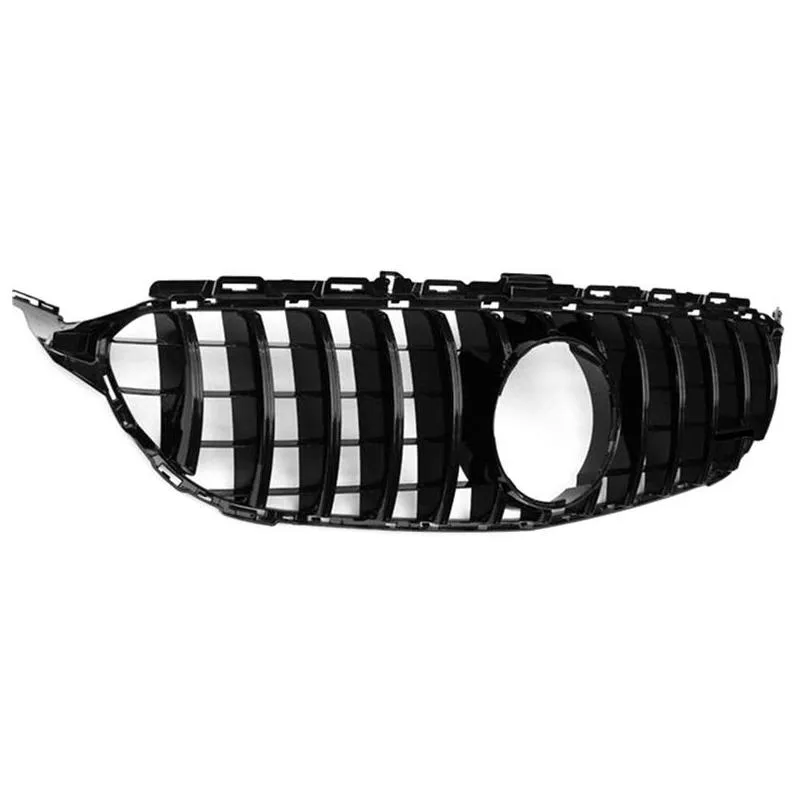 c class w205 racing grill abs material grilles for c-class 2015-2018 replacement mesh grille front bumper