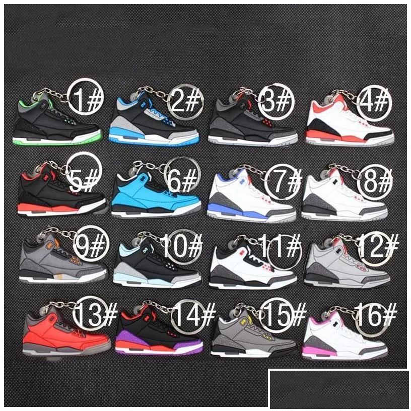 Keychains & Lanyards Keychains Lanyards Mini Sile Sneaker Sport Shoes Keychain Basketball Kids Key Ring Shoe Creative Gift Drop Delive Dhfoq