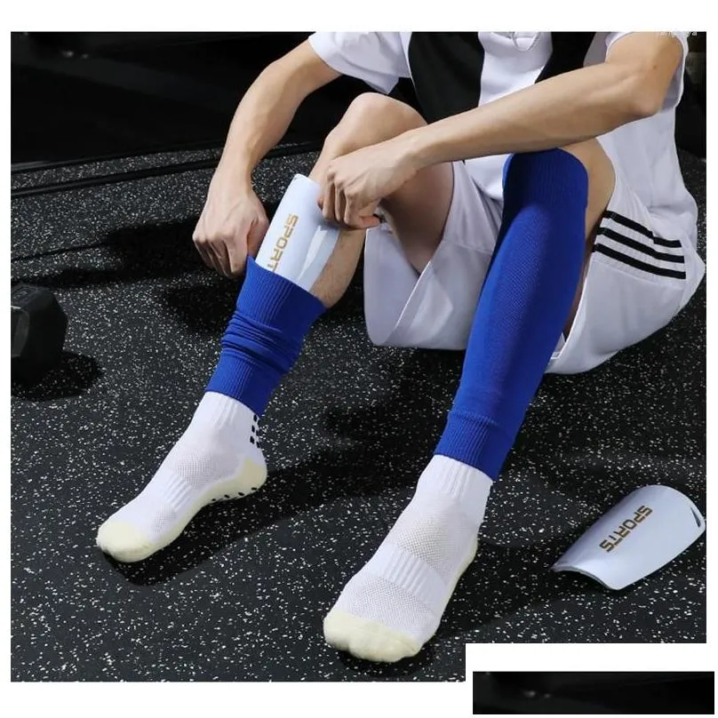 Sports Socks Plus Elasticity Size Soccer Shin Men Guards Adults Leg Kids Cover Calf Sleeve Sport Football Pads Kicking Ball Protection