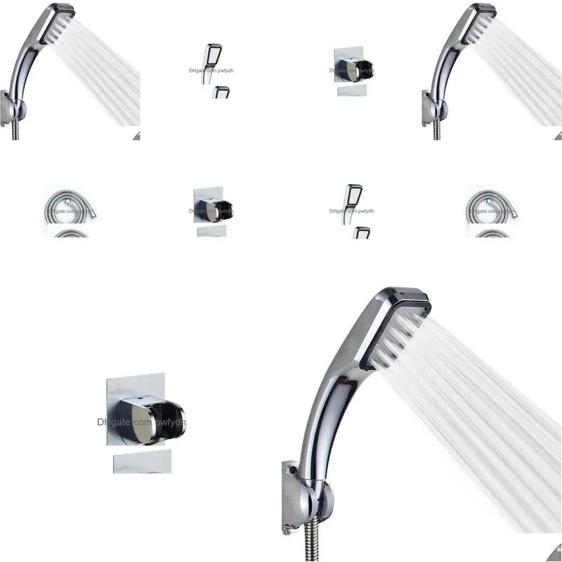  handheld shower head bathroom shower sets 300 hole chrome pressurized hand shower