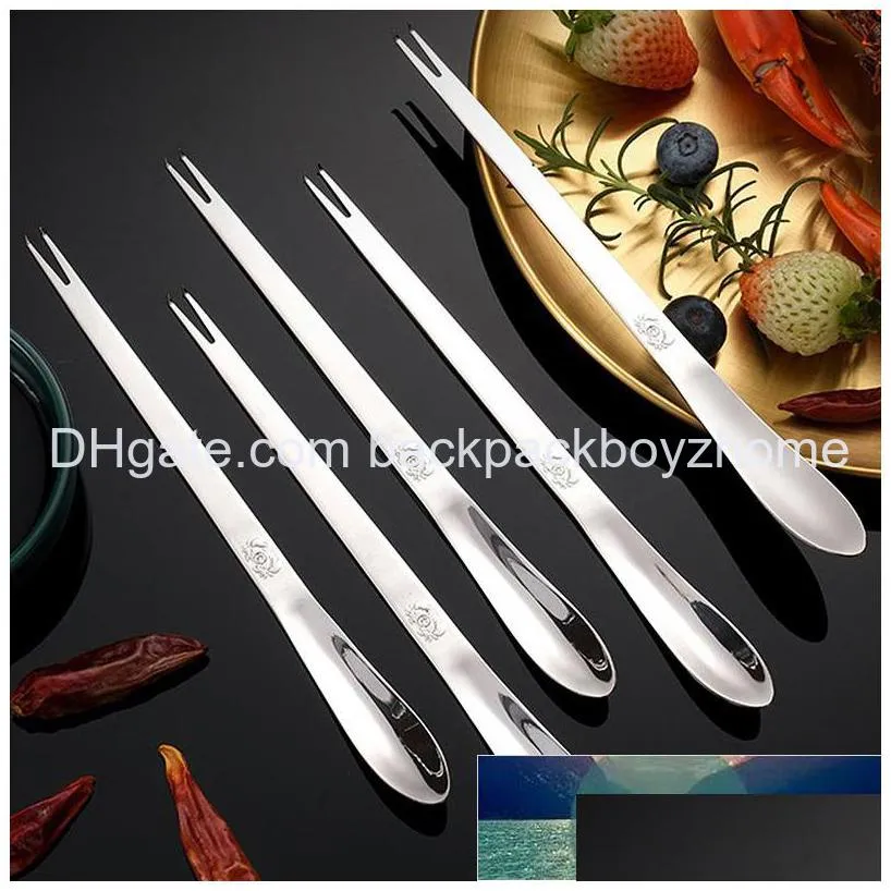 6pcs tools stainless steel crab shape cast quick shellfish lobster cracker seafood tools clip needle fork picks pincer nut set factory price expert design
