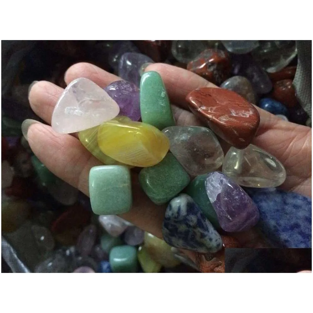 Chakra DingSheng Natural Mixed Stones Gravel Crystal Quartz Tumbled Stone Chips Amethyst Aventurine Jasper Lapis Lazuli For Healing