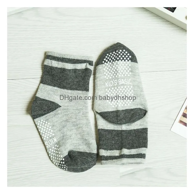 kids socks 12 pairslot baby toddler kid sock boy girl non skid anti slip knit ankle grip socks 221021