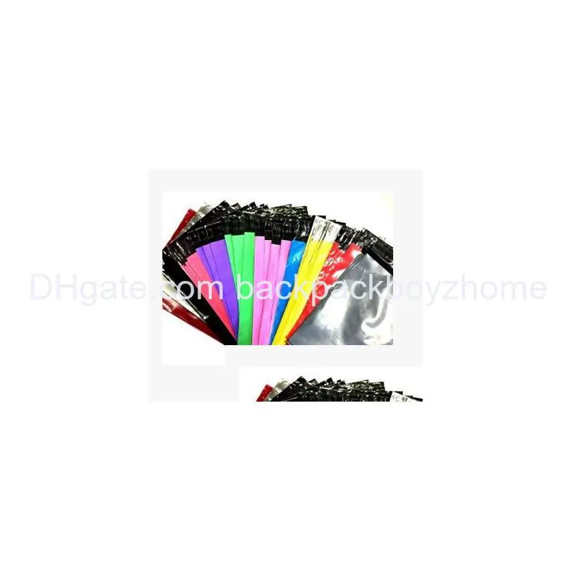 wholesale6 x10inch rainbow color poly mailers envelope bags