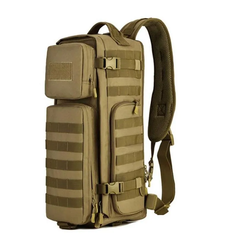 Multifunction Chest Sling Backpack Men Single Shoulder Bags Large Travel Military Backpacks Cross Body Outdoors Rucksack Pack