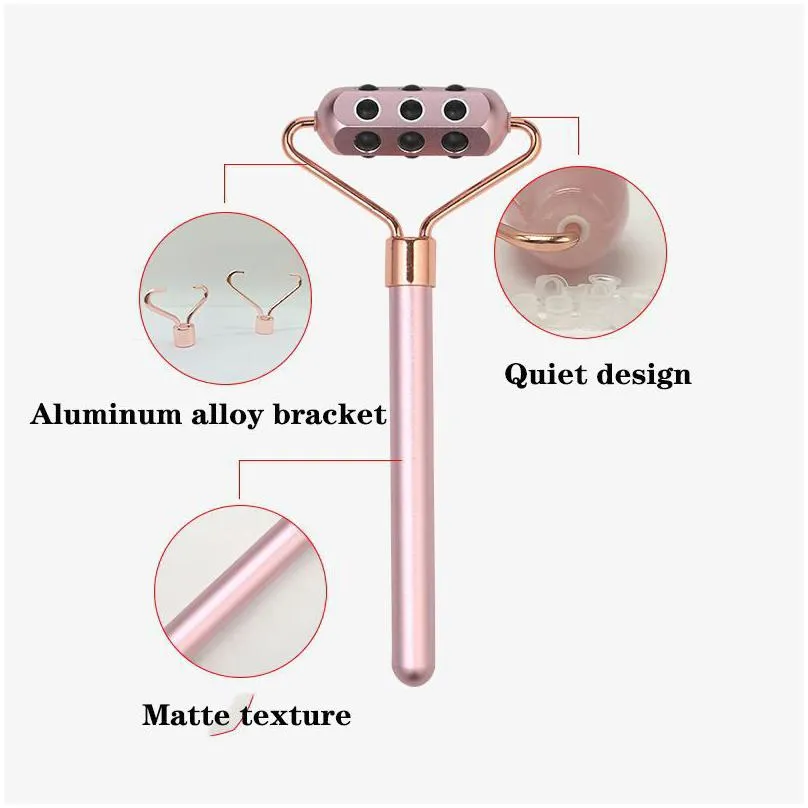 Germanium Stones Grain Beauty Bar Party Favor Gifts Skin Care Rollers Potable Thin Face Masr Manual Roller Drop Delivery Dhkg5