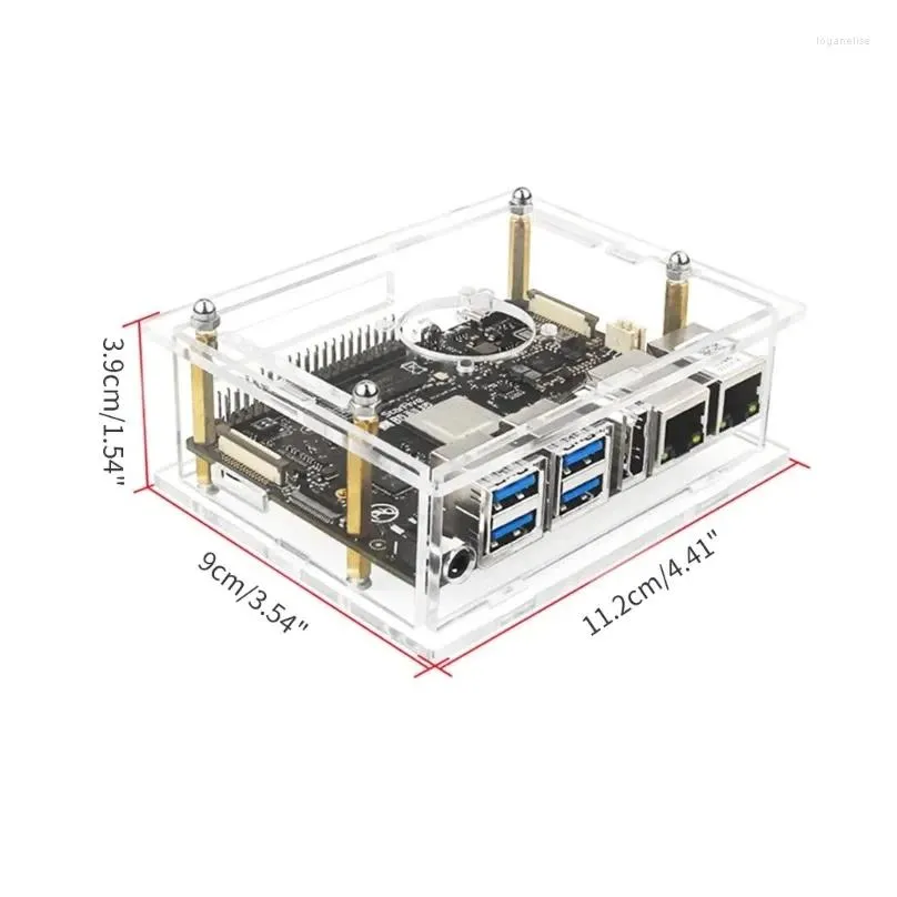Clear Computer Cooling Fan With Acrylic Case And Copper Screwfix Fans For Visionfive2 Risc V