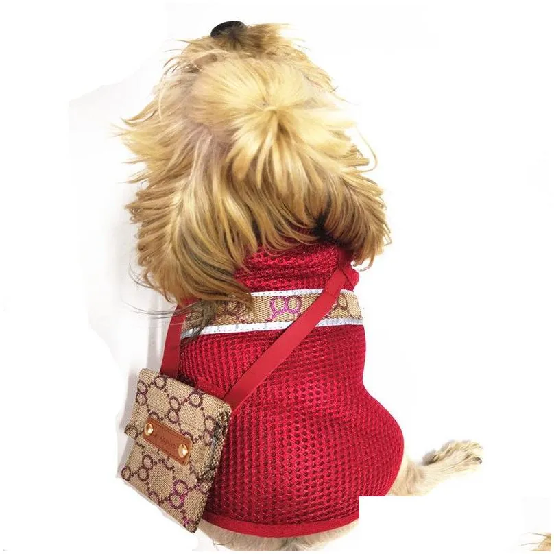 3 styles pets summer dog apparel vests fashion printed pattern pet jackets outdoor sunscreen breathable teddy schnauzer costumes