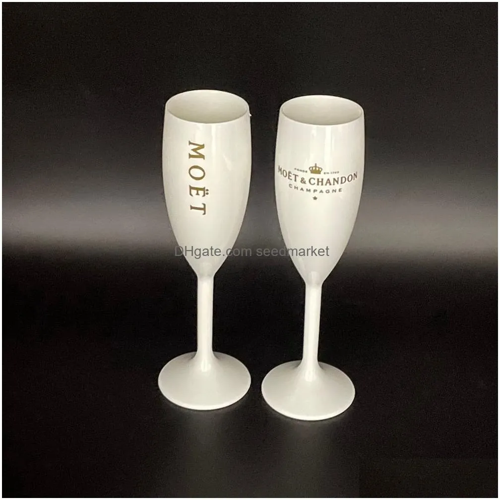 wine glasses ice bucket champagne flute set white plastic champagne party sets