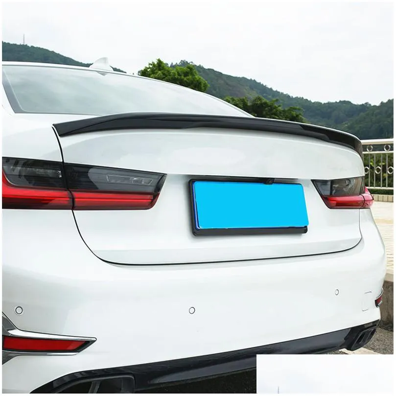 abs material car rear trunk wing lip spoiler for b-mw 3 series g20 m3/ m4/ mp style