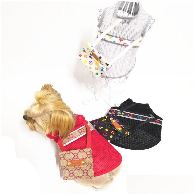 3 styles pets summer dog apparel vests fashion printed pattern pet jackets outdoor sunscreen breathable teddy schnauzer costumes