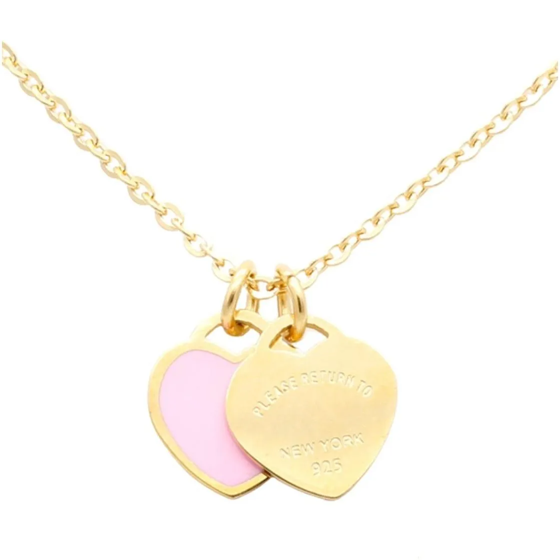 Pendant Necklaces Heart Necklace Designer Jewelry Necklaces Chain Chains Link Luxury Jewellery Pendant Custom Love Pendants Women Wome Dhgvu