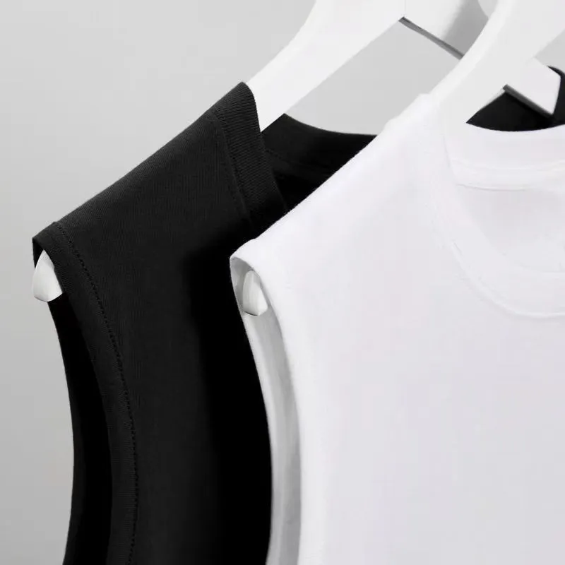 Men`s designer T-shirt Tees Mens Tank Tops t shirts Summer Slim Fit Sports Breathable Sweat-absorbing Black Underwear Bottom Top Fashion Clothing