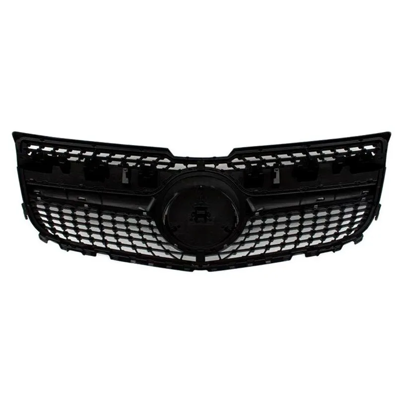 glk x204 diamond abs material kidney grilles 2012-2014 replacement center mesh grille front bumper