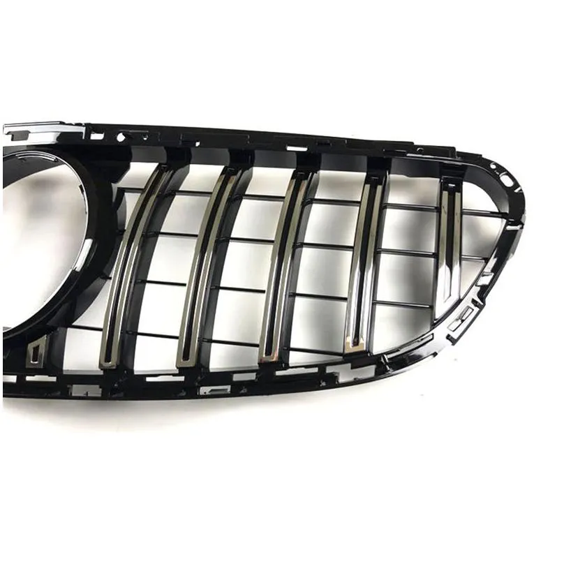 w212 abs material gt style racing grilles for e class180 2014-2016 replacement grille bumper grill