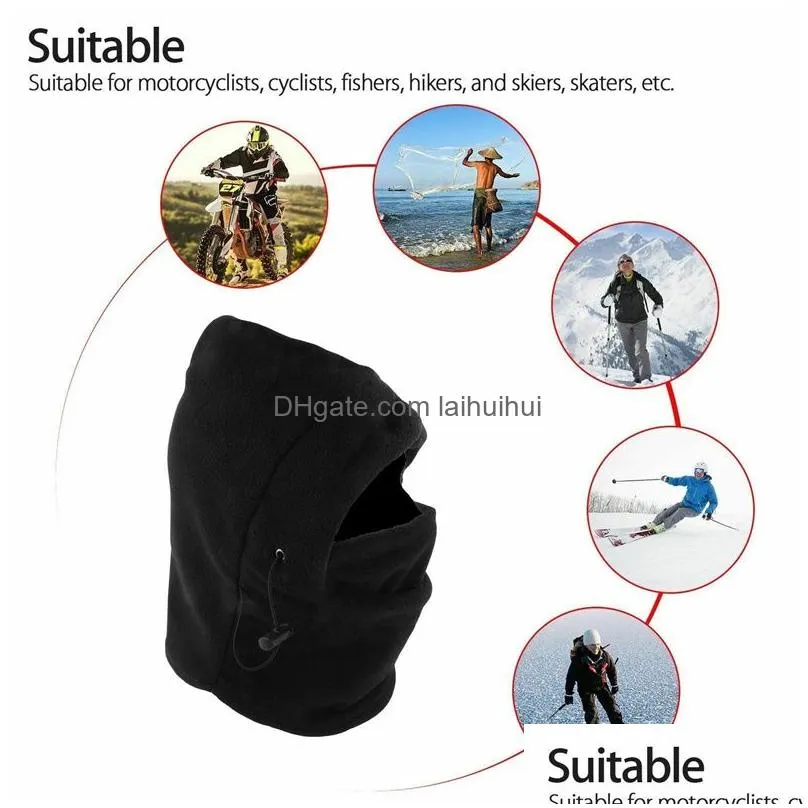 winter balaclava full face mask fleece windproof thermal beanie cover ski motorcycle cycling masks skiboard helmet neck warm gaiter tube hat beanies skull