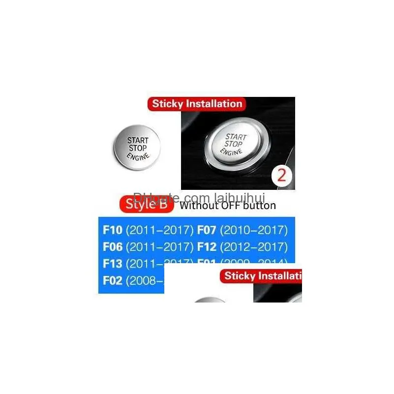 chrome abs car interior buttons sequins decoration cover trim decals for bmw f10 f07 f06 f12 f13 f01 f02 f20 f30 f32