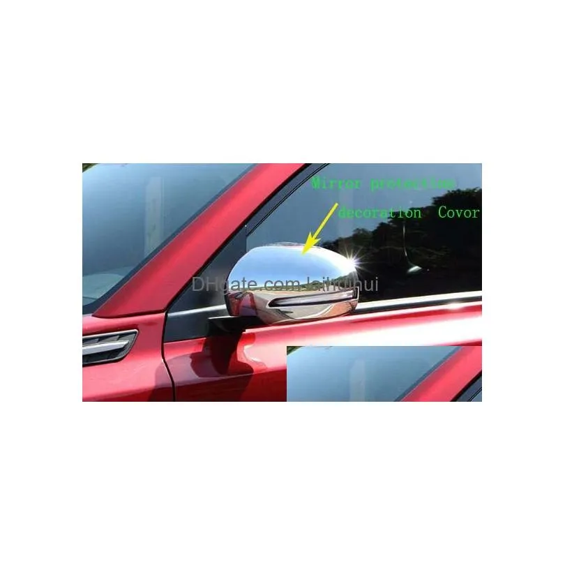 high quality abs chromes 2pcs car side door mirror decoration cover rearview protective cover for suzuki vitara 2016-2022 s-cross/scross