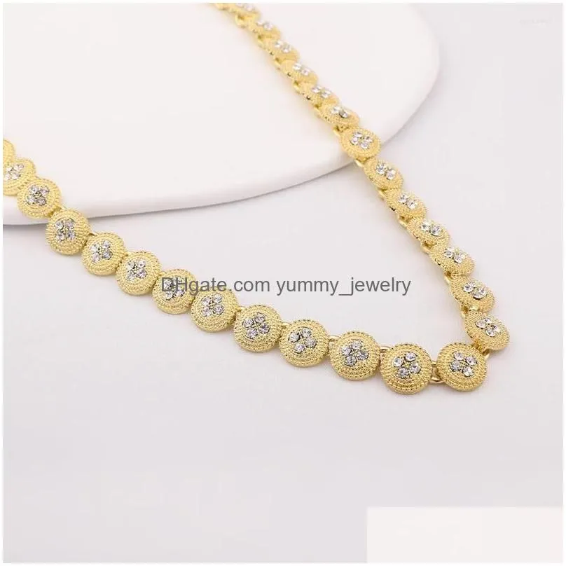 Earrings & Necklace Necklace Earrings Set Bridal Wedding Dubai Earring Bracelet Sets Trendy Woman Jewelry 2023 Drop Delivery Jewelry J Dh5D3