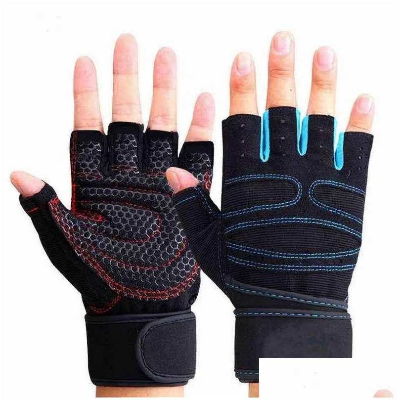 Gym Gloves Fitness Weight Lifting Gloves Body Building Training Sports Exercise Cycling Sport Workout Glove for Men Women MLXL3196001