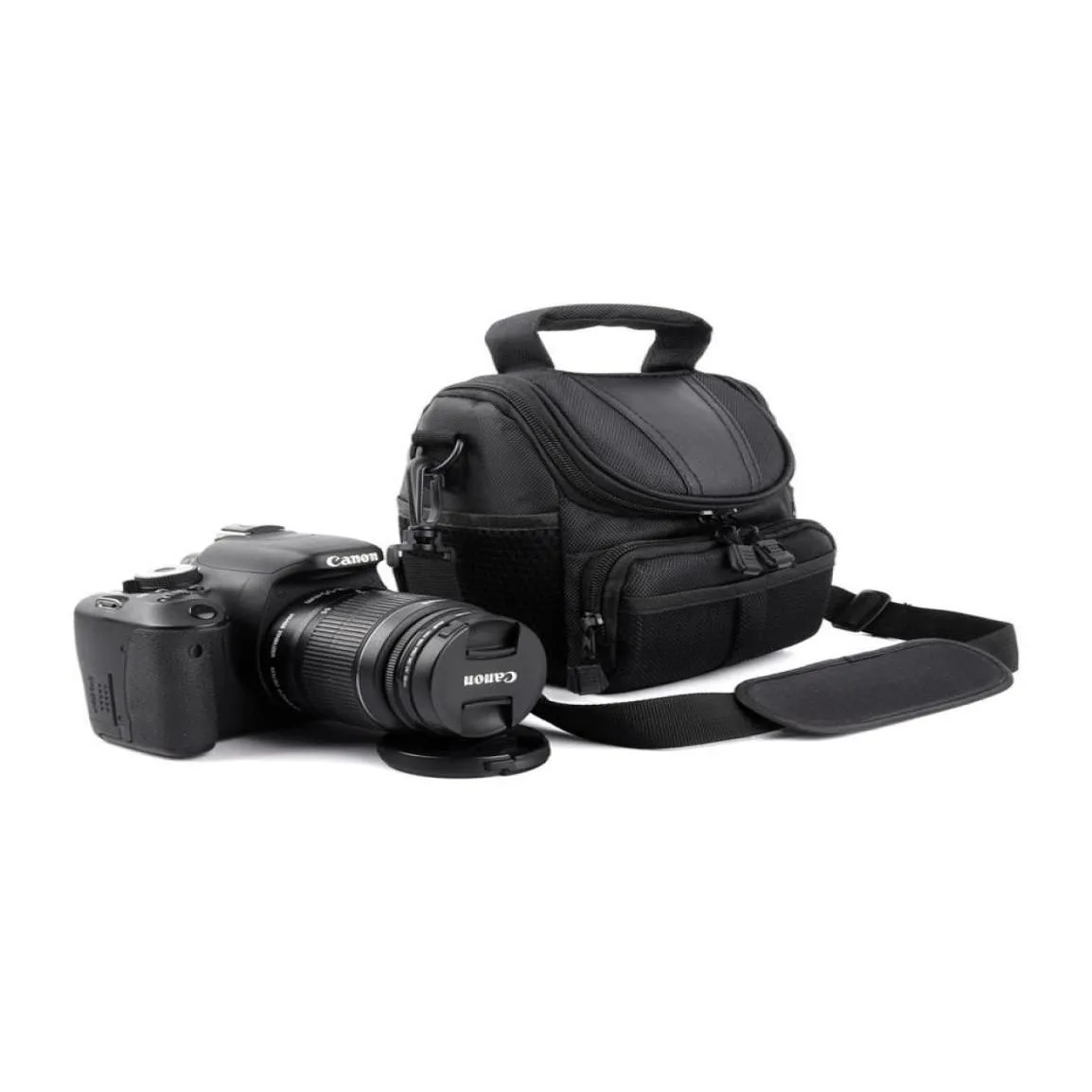 Soft Carrying Case Bag with Shoulder Strap Waterproof Digital Camera Storage Bags for Canon Nikon SLR DSLR 1000D 1100D 1200D7974387