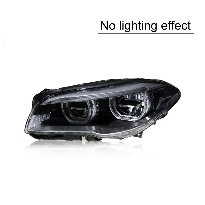 car styling head light case for bmw 5 series f10 f18 2010-2016 headlights full led headlamp drl lens double beam