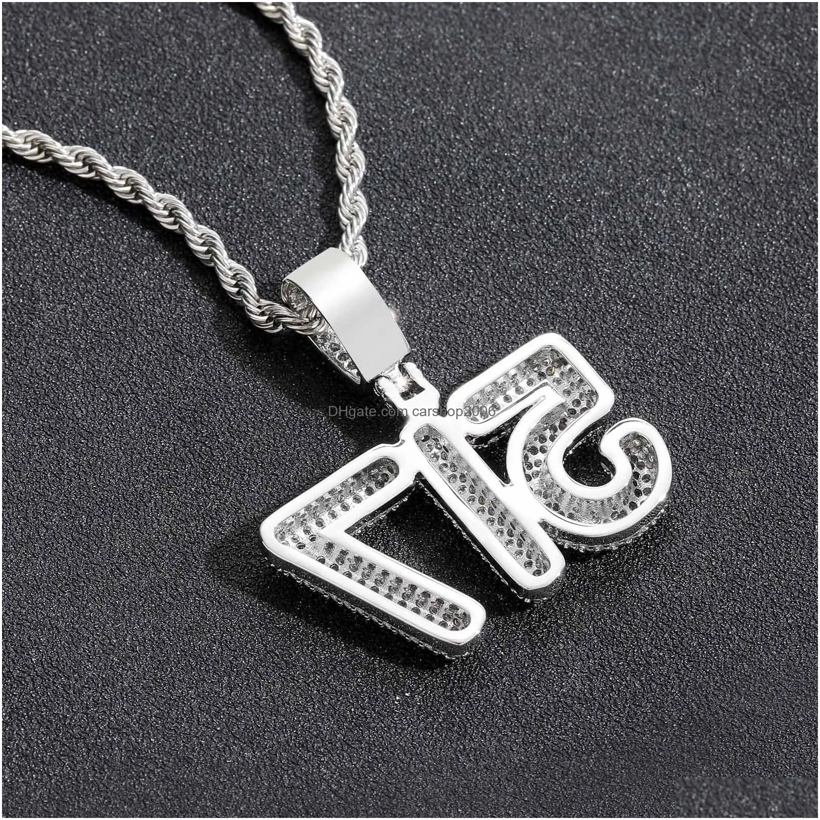 hip hop charm diy gold silver color 0-9 bubble numbers pendant women children jewelry gift