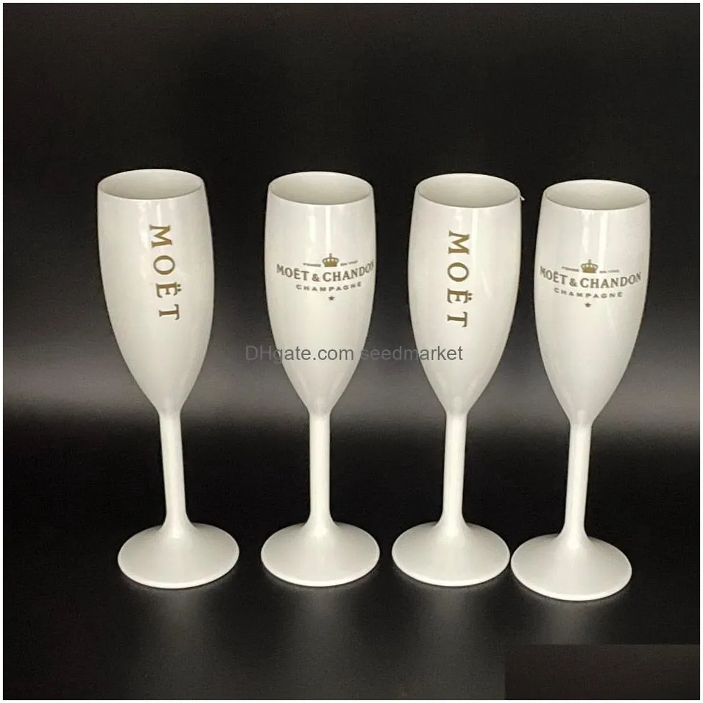 wine glasses ice bucket champagne flute set white plastic champagne party sets