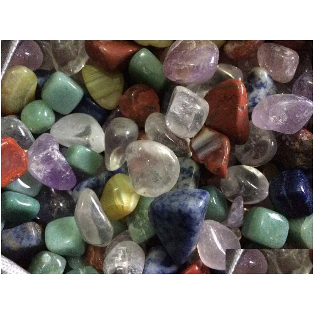 Chakra DingSheng Natural Mixed Stones Gravel Crystal Quartz Tumbled Stone Chips Amethyst Aventurine Jasper Lapis Lazuli For Healing