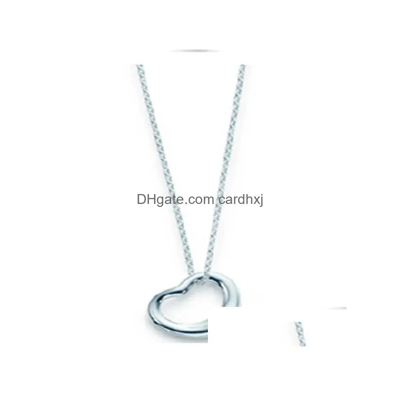 Pendant Necklaces Charm Gift 100% 925 Sier Love And Key Cross Pendant Necklace Rose Gold White Jewelry Match World Fit Jewelry3917441 Dhcrr