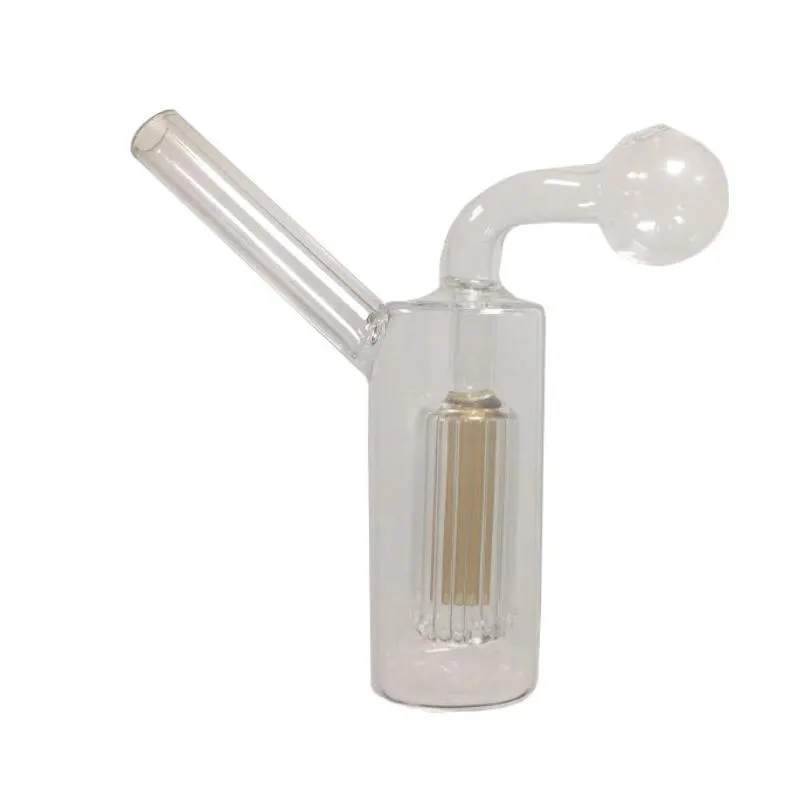 Bubbler Oil Burner Glass Percolator Diffuser Water Pipes Hookah Bongs Bubblers Recycle Filter Mini Portable Smoking Device