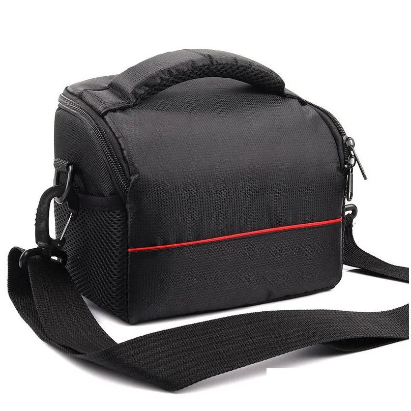 Soft Carrying Case Bag with Shoulder Strap Waterproof Digital Camera Storage Bags for Canon Nikon SLR DSLR 1000D 1100D 1200D6905553