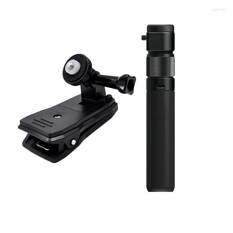 Tripods Rotating Time Selfie Stick Holder Tripod Monopod For Insta360 One X & Backpack Clip X/Evo Action Camera