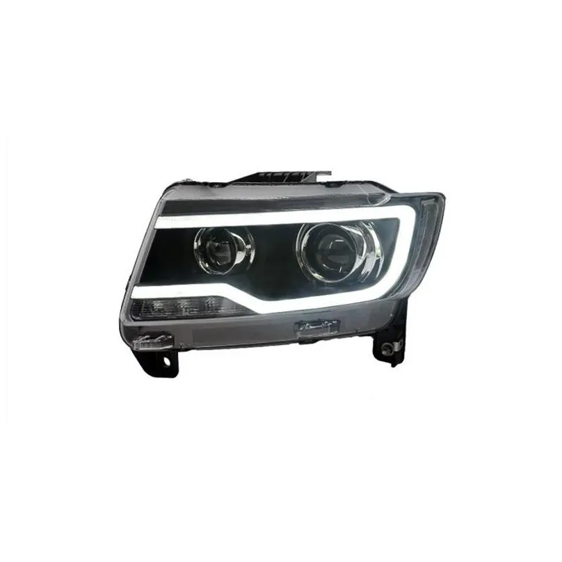 head light for jeep compass 2011-2016 car headlight assembly led high beam dynamic turn signal headlights auto accessories lamp