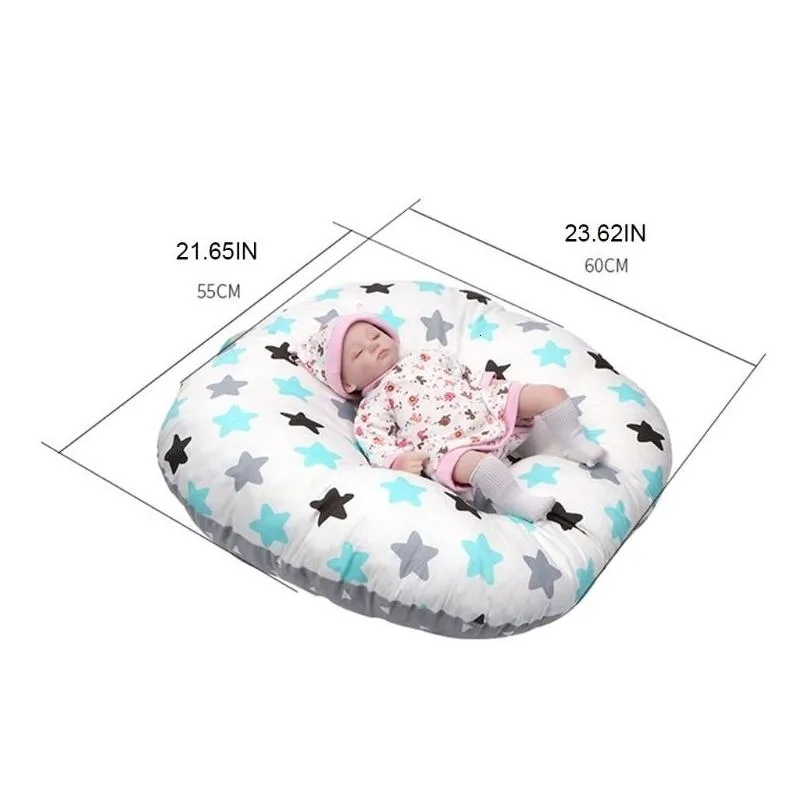 Pillows Pillows Baby Bed Bassinet Nest Born Lounger Basket Portable Cot Crib Travel Cradle 230309 Drop Delivery Baby, Kids Maternity N Dhjh4