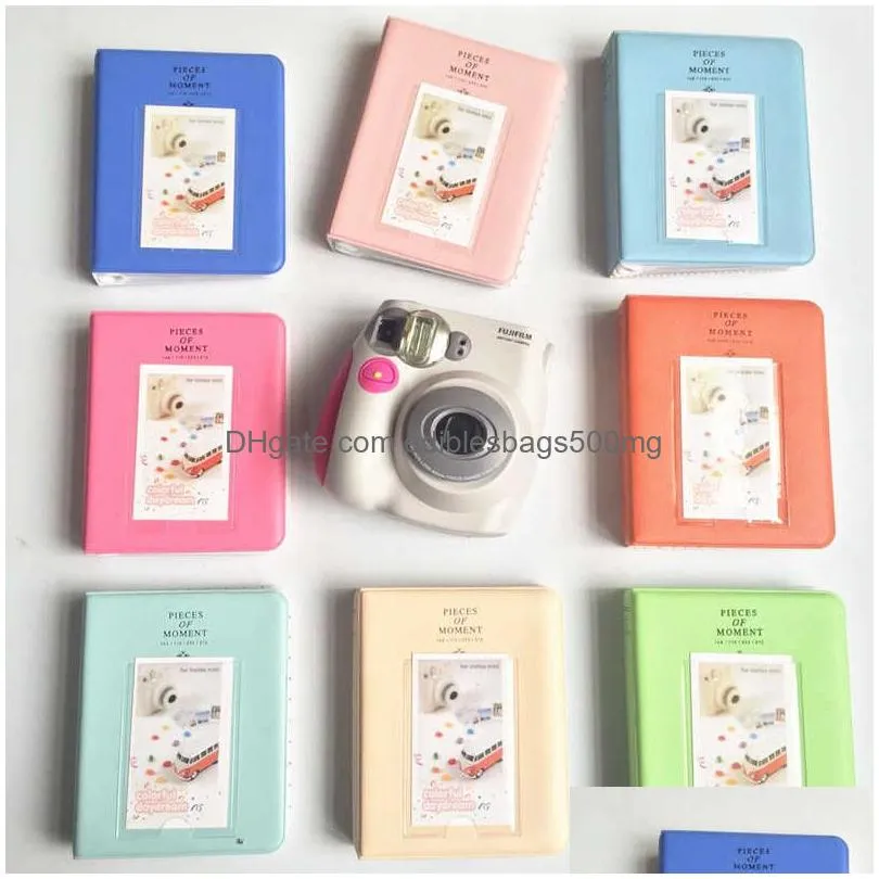  64 pockets for polaroid p o album mini instant picture case storage for fujifilm instax mini film 8 korea instax album