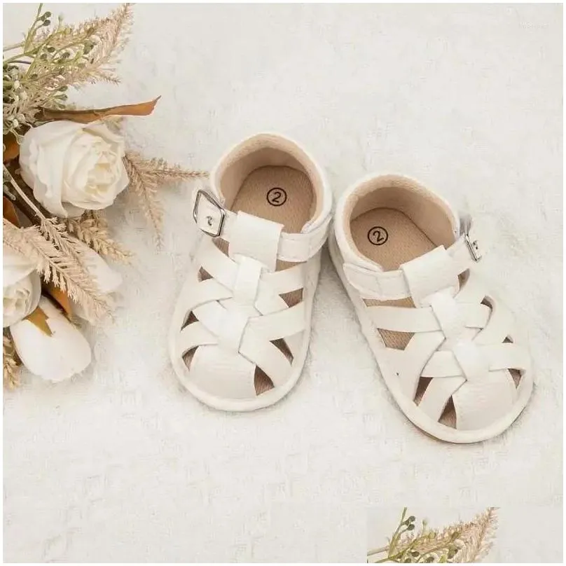 Sandals Baby Summer Infant Boy Girl Shoes Rubber Soft Sole Non-Slip Toddler First Walker Crib Born