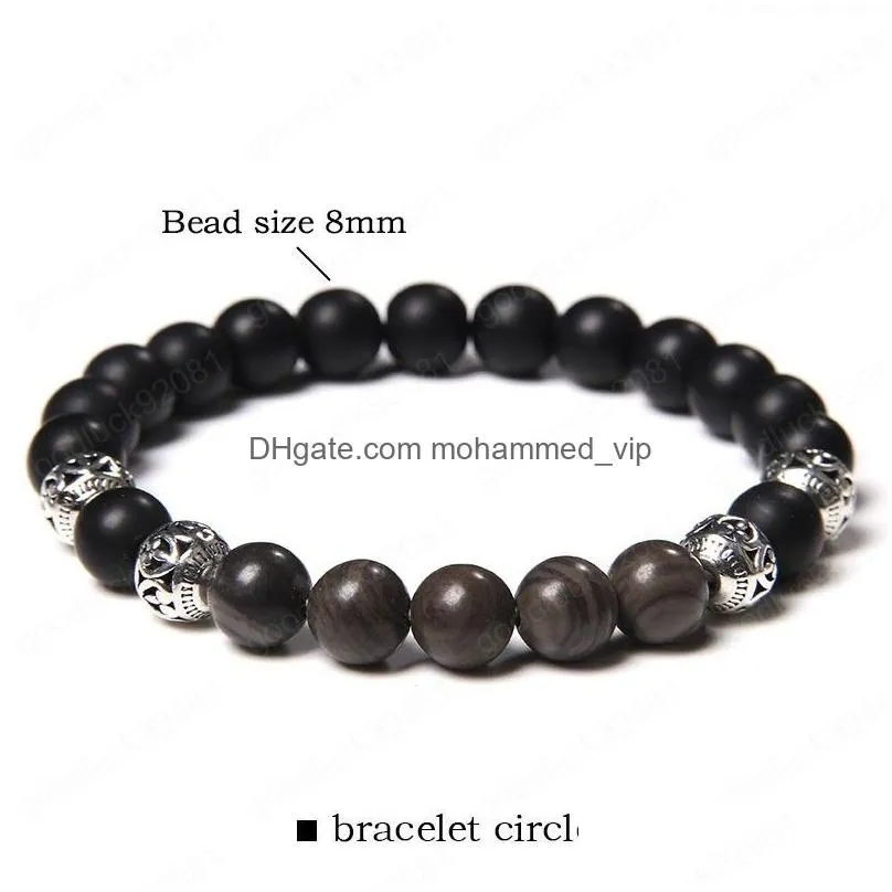 natural beads round ball charm bracelets tiger eye stone bracelet male classic jewelry