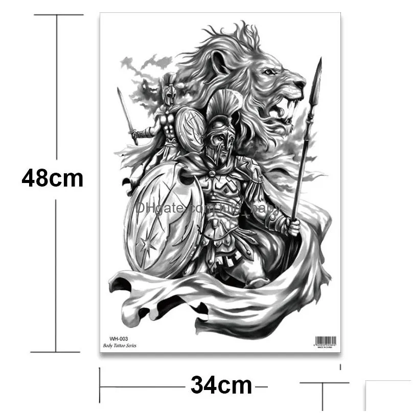 temporary tattoos large temporary tatoo for men tattoo body art full back sexy tattoo sticker  king tiger dragon tattoo designs waterproof