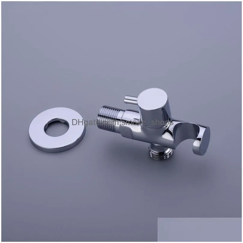 brass wall mounted hand held shower holder shower bracket hose connector wall elbow unit spout water inlet angle valve340a