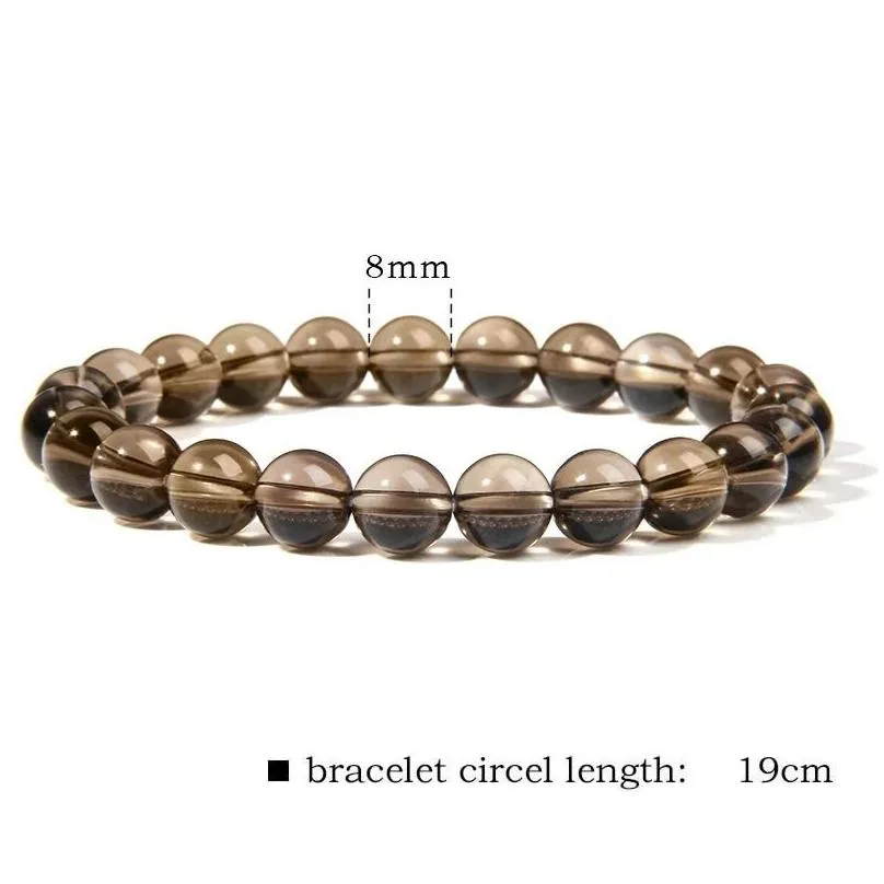 8mm beaded strands natural stone bead bracelet mens and womens white turquoise elastic bracelet