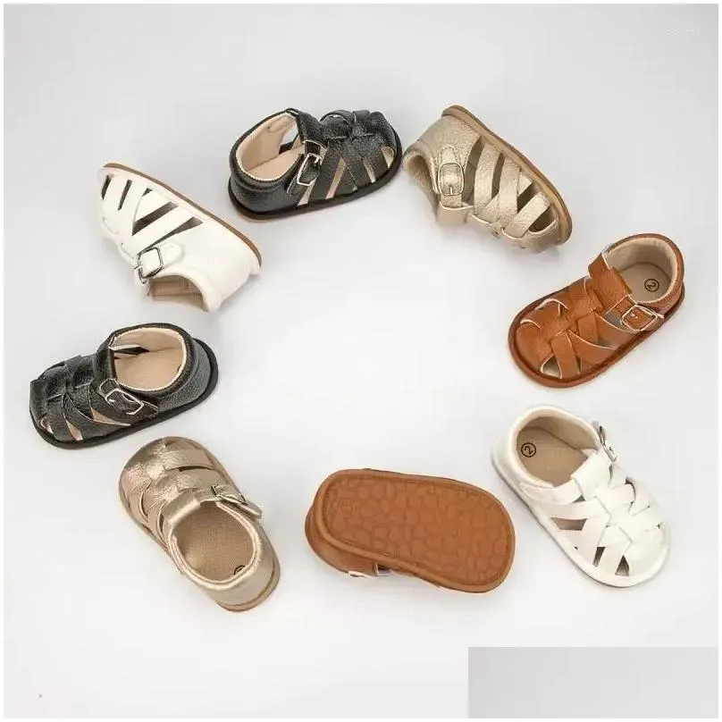 Sandals Baby Summer Infant Boy Girl Shoes Rubber Soft Sole Non-Slip Toddler First Walker Crib Born