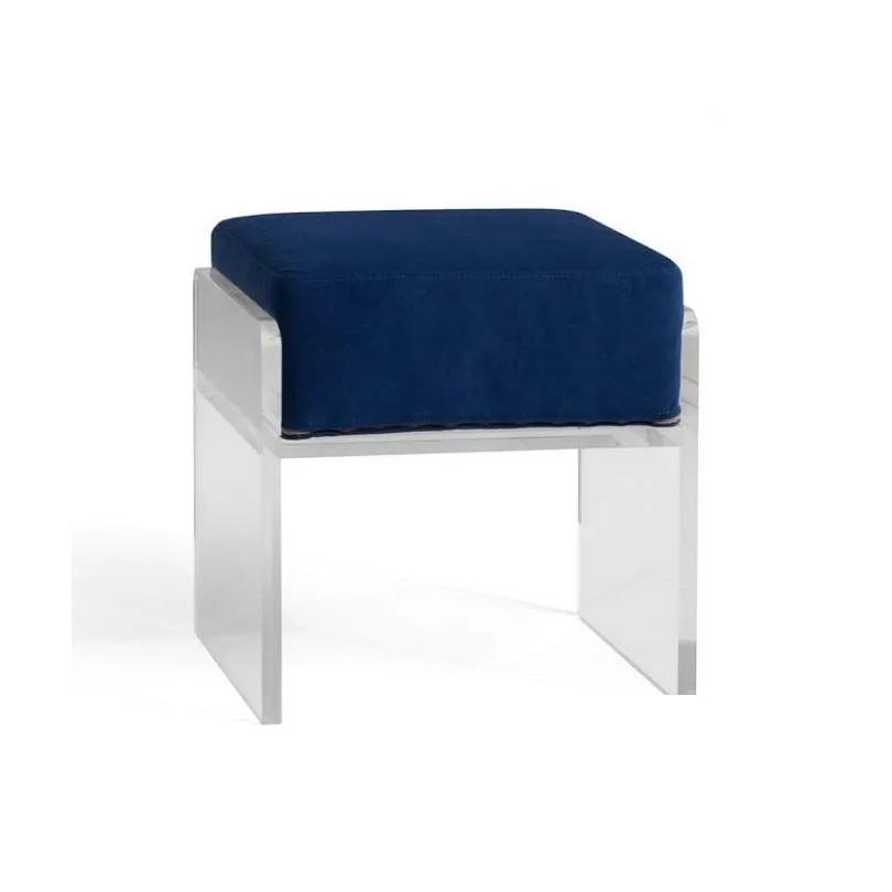 Modern clear acrylic stools 3/4